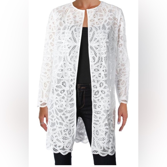 Sold - NWOT Ralph Lauren white lace duster open front XL - Picture 2 of 5